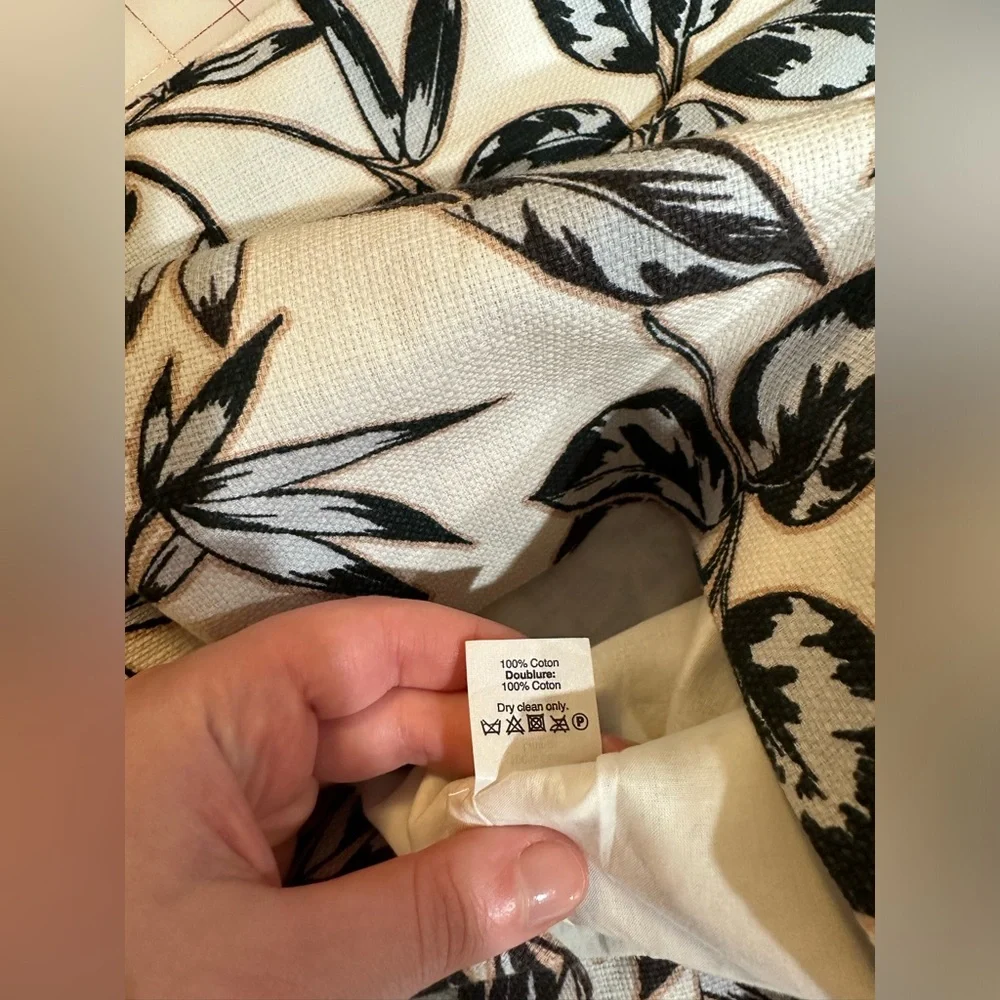 J.Crew size 6 petite 6P blue and white floral pattern dress